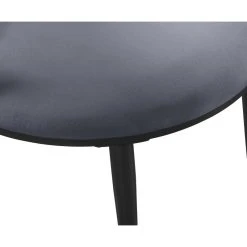 MOD The Almar Dining Chair, Gray And Matte Black, Velvet And Iron, Set Of 2 -abbyson shop f3c11abc02741834 1314 w800 h800 b0 p0