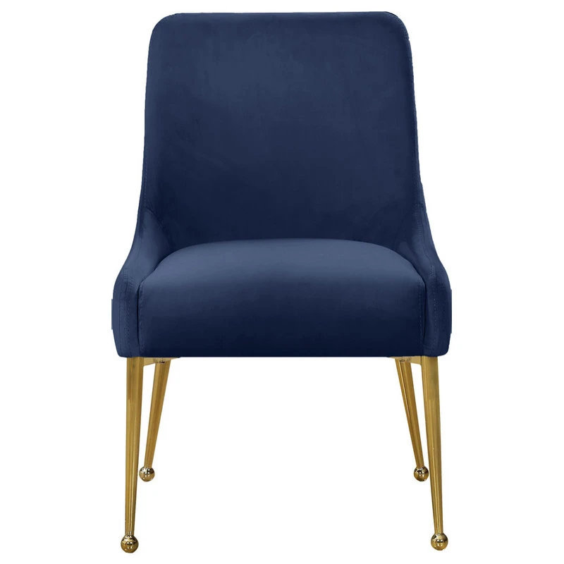 MOD The Cue Dining Chair, Navy And Gold, Velvet, Set Of 2 6 MOD The Cue Dining Chair, Navy And Gold, Velvet, Set Of 2 - Image 4