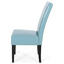 GDFStudio GDF Studio Emilia T-stitch Bonded Leather Dining Chair, Set Of 2, Teal, Faux Lea -abbyson shop f401cf9001ce84df 2911 w800 h800 b1 p0