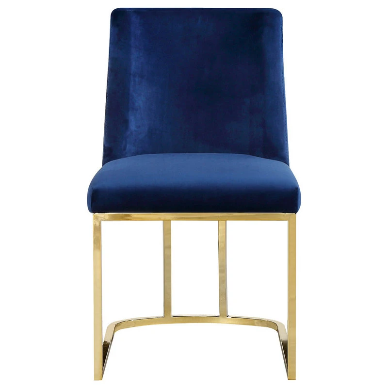 MOD The Josephine Velvet Dining Chair, Navy And Gold, Set Of 2 6 MOD The Josephine Velvet Dining Chair, Navy And Gold, Set Of 2 - Image 4