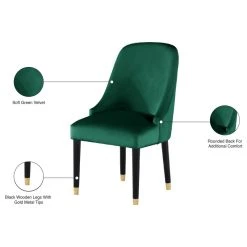 MOD The Maisie Dining Chair, Green, Velvet, Set Of 2 -abbyson shop f6514f9802741802 0722 w800 h800 b1 p0
