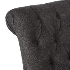 GDFStudio GDF Studio Elmerson Roll Back Dining Chairs, Set Of 2, Dark Gray, Fabric -abbyson shop f69134e60369ee0b 8010 w800 h800 b0 p0