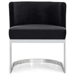 MOD The Fay Dining Chair, Black And Chrome, Velvet -abbyson shop f90149090274154c 1287 w800 h800 b1 p0