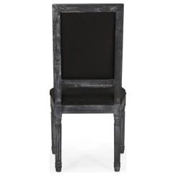 GDFStudio Amy French Country Wood Upholstered Dining Chair, Set Of 2, Black/Gray -abbyson shop fa91085d00b9e35c 8118 w800 h800 b1 p0