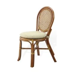 SK New Interiors Denver Dining Rattan Wicker Armless Side Chair W/Cream Cushion, Handmade, Coloni -abbyson shop fb3112a20fbc3735 2273 w800 h800 b1 p0