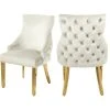 MOD The Sovereign Dining Chair, Cream, Velvet, Set Of 2