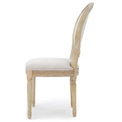 GDFStudio Jerome French Country Dining Chairs, Set Of 4, Beige/Natural, Fabric, Rubberwood -abbyson shop fd61e50c02399273 9487 w800 h800 b1 p0