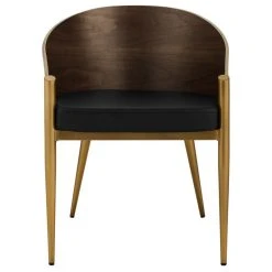 LexMod Cooper Faux Leather Dining Armchair In Gold -abbyson shop fda11ba600cd2830 3829 w800 h800 b1 p0