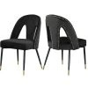 MOD The Roxy Dining Chair, Black, Velvet, Set Of 2 2 MOD The Roxy Dining Chair, Black, Velvet, Set Of 2 -abbyson shop fda19c0f027414d4 0748 w800 h800 b1 p0