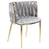 MOD The Eterno Dining Chair, Gray And Gold, Velvet -abbyson shop fdc1db780de6b4c9 6658 w800 h800 b1 p0