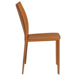 MOD The Dubai Stacking Side Chair, Cognac, Leather, Set Of 2 -abbyson shop fe115b770d51c41f 9355 w800 h800 b1 p0