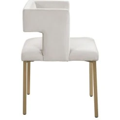MOD The Verve Dining Chair, Cream And Brushed Gold, Velvet And Iron, Set Of 2 -abbyson shop fef1cd9a0274191e 0783 w800 h800 b1 p0