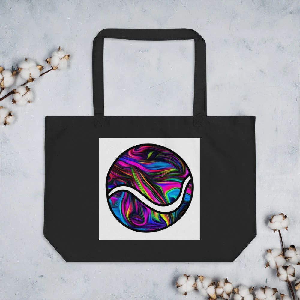 TENNIS INC NU Large Organic Tote Bag 4 TENNIS INC NU Large Organic Tote Bag - Image 2