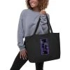TENNIS INC Large Organic Tote Bag 3 -abbyson shop large eco tote black front 63bc8081ac8a2