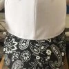 Haute Shore White Bandana Boardwalk Baseball Cap - FINAL SALE -abbyson shop whitebandana