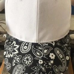 Haute Shore White Bandana Boardwalk Baseball Cap - FINAL SALE